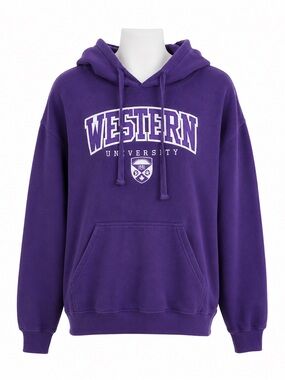Size S JPT Classics Women’s Western University Authentic Purple Hoodie Canada